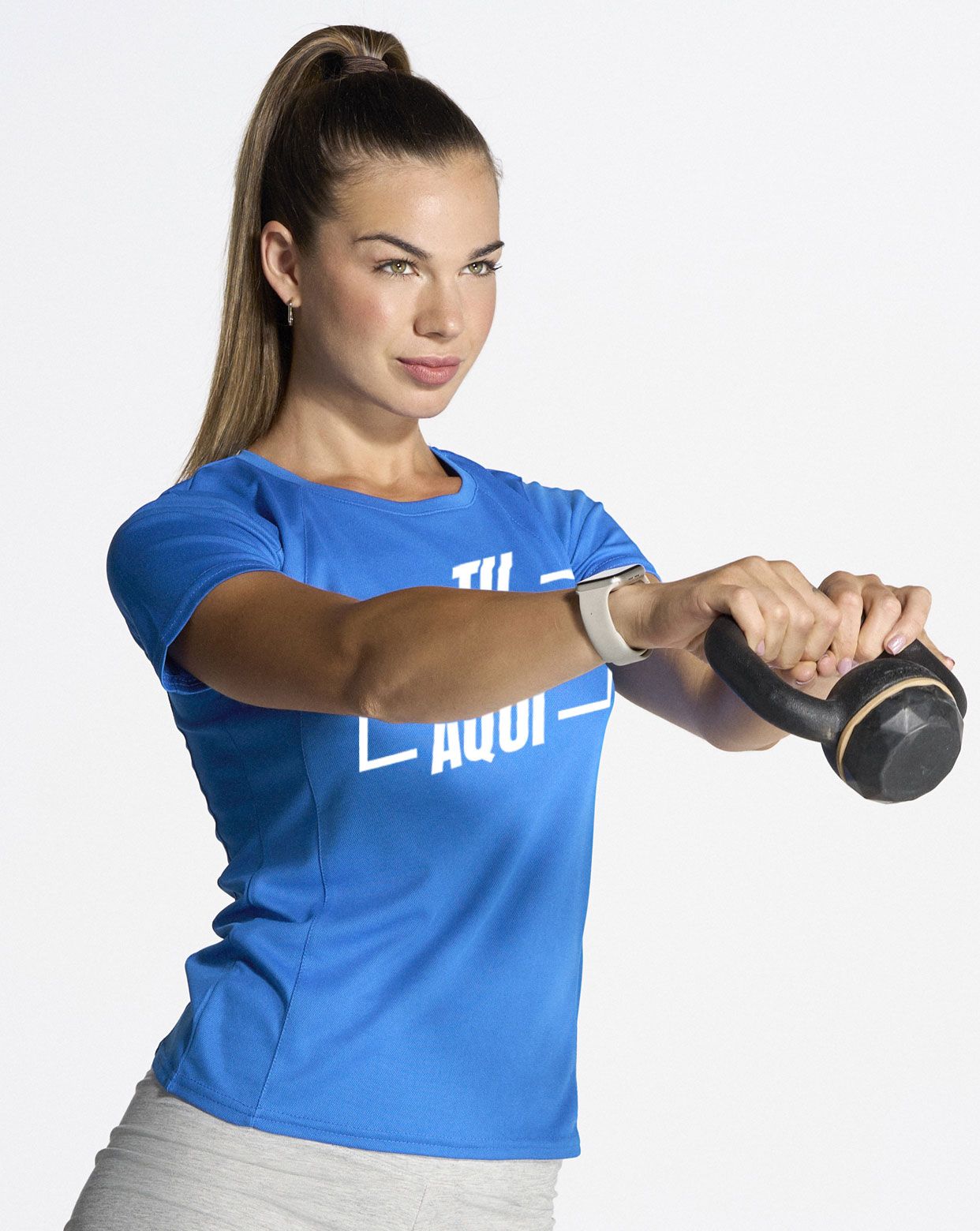 Camiseta deportiva para mujer de manga corta personalizada DTF SPORTLADY
